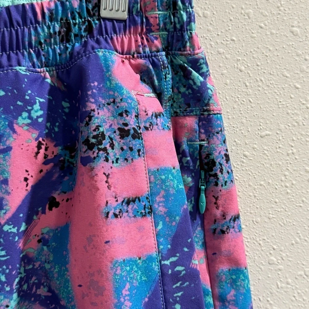 Birddogs Size XL Long Neon Retro Baysiders Lined Shorts Athletic Gym Performance